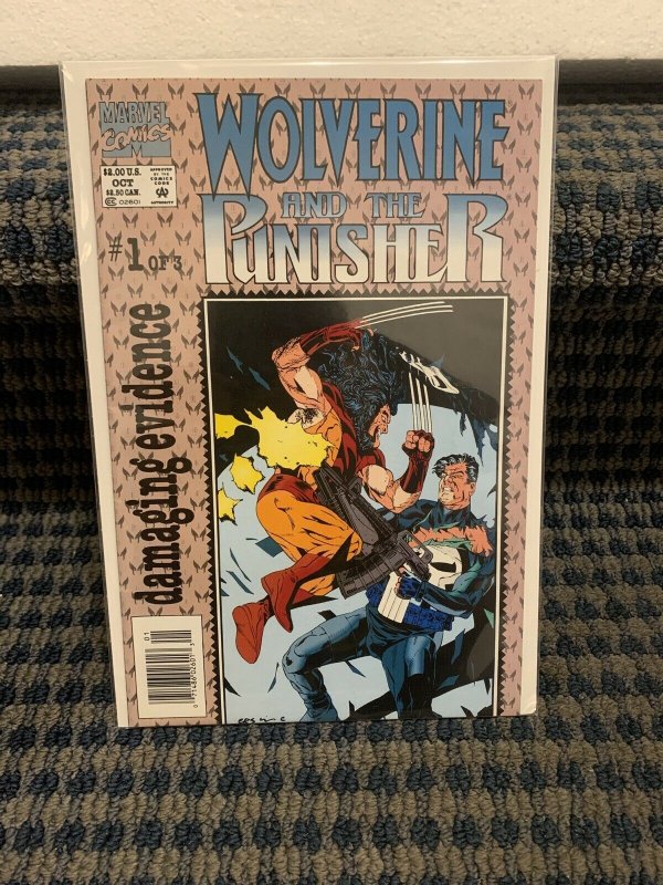 1993 WOLVERINE AND THE PUNISHER Complete Mini Series, Modern, Marvel #1-3 (X4)