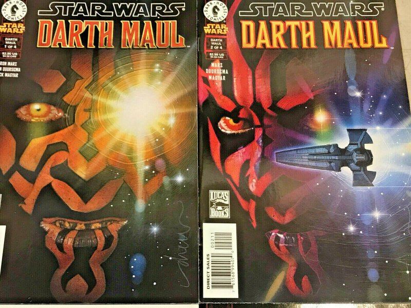 DARTH MAUL#1-4 VF/NM LOT 2000 STAR WARS DARK HORSE COMICS