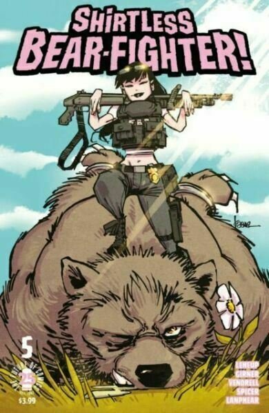 Shirtless Bear-Fighter #5 Jesse James Comics Exclusive Cover Ltd 500 Copies