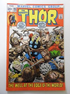 Thor #195 (1972) VG Condition Moisture wrinkle back cover