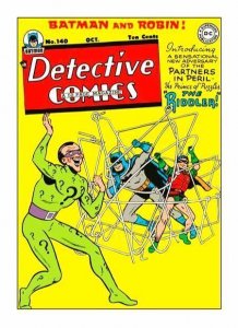 DETECTIVE COMICS 140 (1948) WoW KEY Batman Robin vs Riddler LIMITED Reprint/Mint