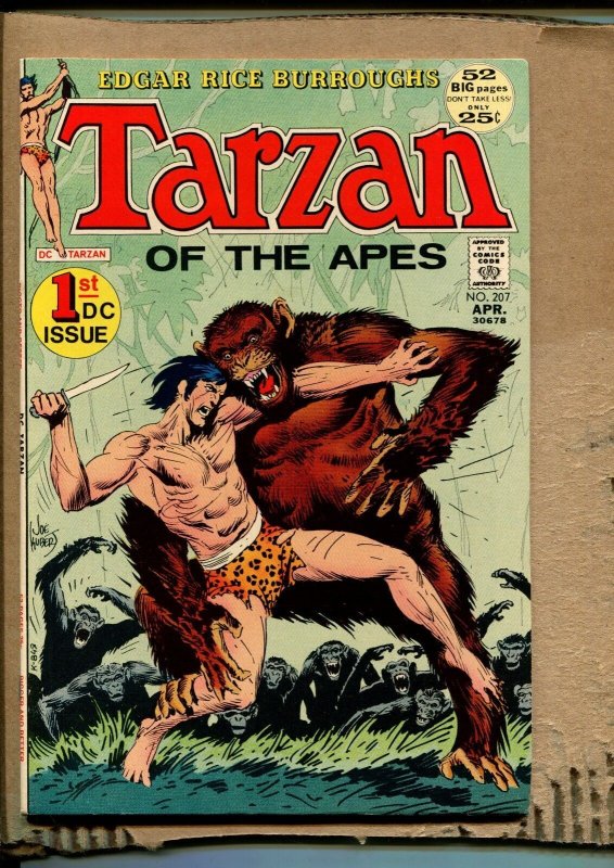 Tarzan #207 -#1 in DC title , Fighting Ape - 1972 (Grade 7.5) WH