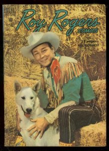 ROY ROGERS #32 1950-DELL COMICS-BULLET-FILM PHOTO COVER FN