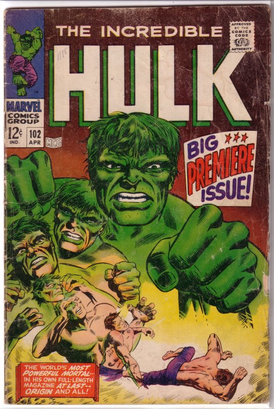 Incredible Hulk   vol. 1   #102 GD Friedrich/Severin, first issue