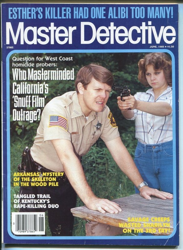 Master Detective Magazine June 1985-True Crime Lurid stories