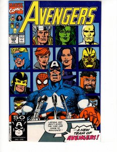 The Avengers #329 (VF+) 1991 Marvel Comics THE NEW LINEUP
