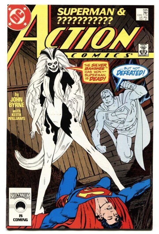 ACTION #595 First appearance SILVER BANSHEE-SUPERMAN-comic book