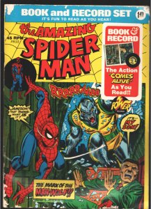 Amazing Spider-man Book & Record Set #PR-10 1974-Mark of The Man-Wolf-Book is...