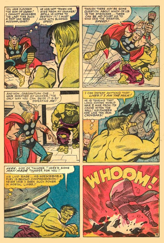JOURNEY INTO MYSTERY #112 (Jan1965) 3.5 VG-  Kirby! THOR vs. HULK!  Baby LOKI!
