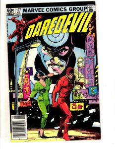 Daredevil # 197 VF Marvel Comic Book Frank Miller Bullseye Lady Deathstrike JL11