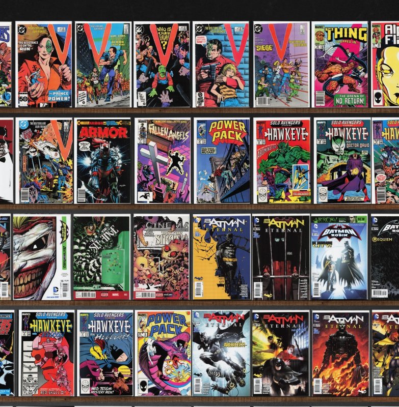 Huge Lot 140+ Comics with Batman Eternal, Batman And Robin, V & More!
