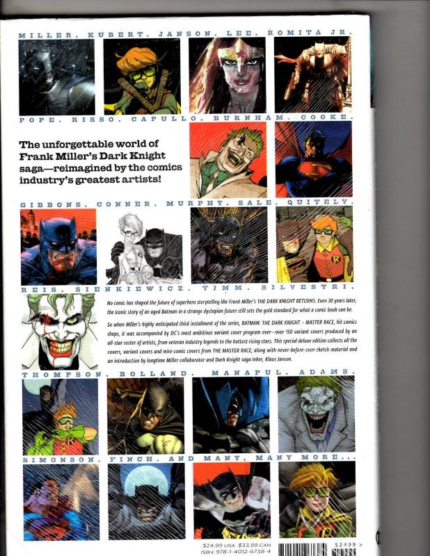 DARK KNIGHT Master Race The Covers BATMAN DC Graphic Novel HARDCOVER SEALED J311