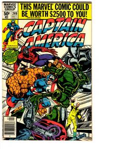 6 Captain America Marvel Comic Books # 249 252 253 256 257 258 Hulk Thing BH7