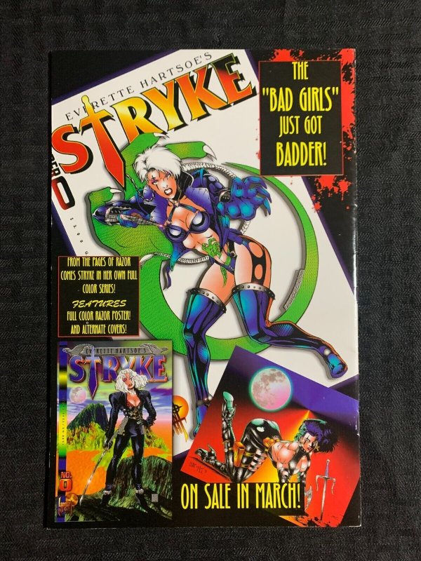 1995 RAZOR #1 Burn by Everette Hartsoe FVF 7.0 London Night Studios