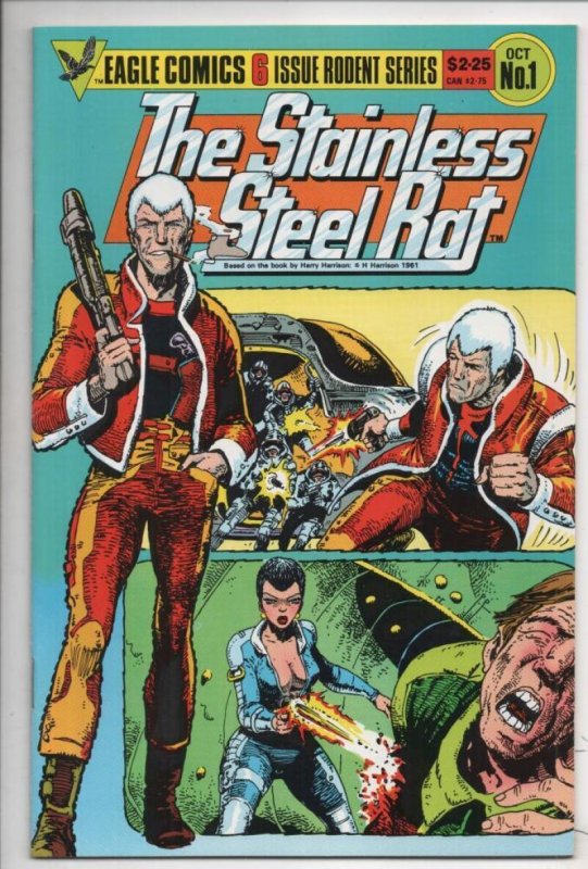 STAINLESS STEEL RAT #1, NM-, Harrison, Eagle Comics 1985  more Indies in store