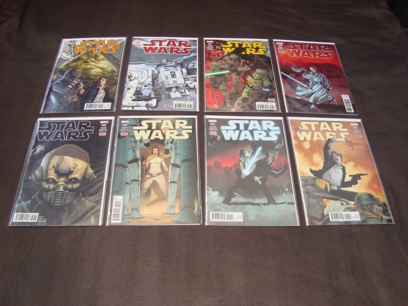 LARGE LOT OF 53 STAR WARS COMICS (MARVEL 2015 SERIES)