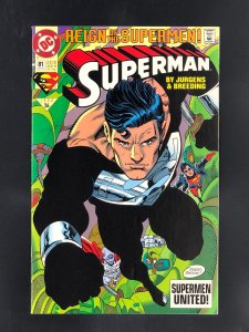 Superman #81 (1993) 1st Cover Appearance of Superman's Black Suit