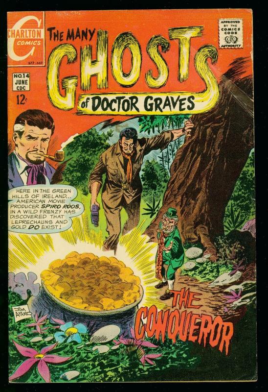 THE MANY GHOSTS OF DOCTOR GRAVES #14 1969-CHARLTON COMICS-vg