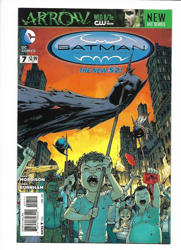 Batman Incorporated #7 DC New 52 NM 9.4+ (2013) Chris Burnham cover.