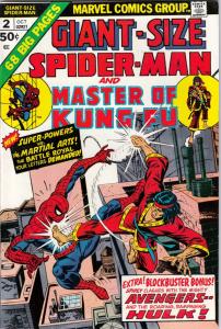 Giant-Size Spider-Man and Master of Kung Fu #2 (Oct-74) VF/NM High-Grade Spid...