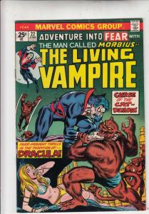 Adventures Into Fear #22 (Jun-74) FN/VF+ Mid-High-Grade Morbius the Living Va...