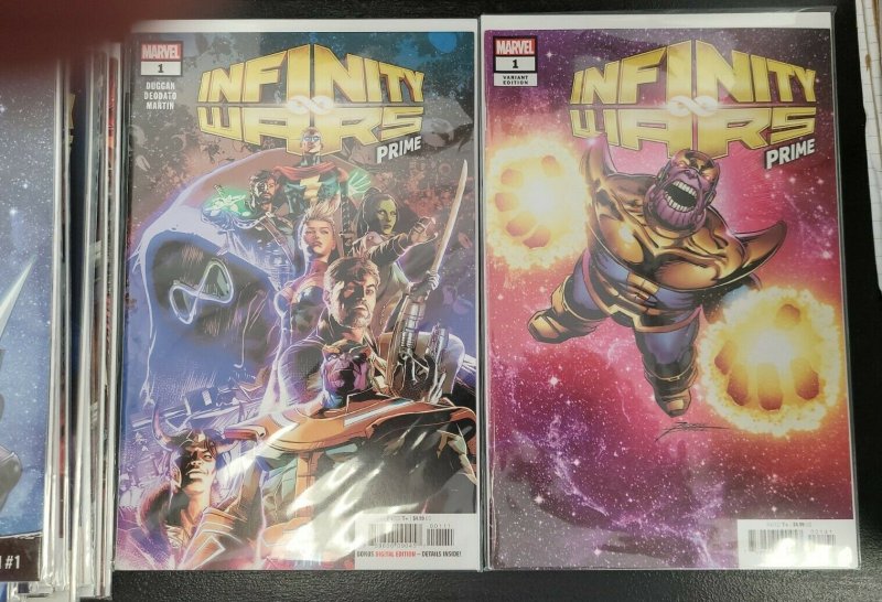 Infinity Wars 1-6+Prime 1 +fallen guardian 1 some variants Marvel Comic 15 issue