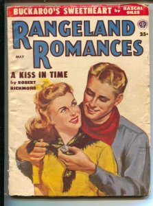 Rangeland Romances 5/1954-Good Girl Art cover-Pulp thrills-This issue has the...