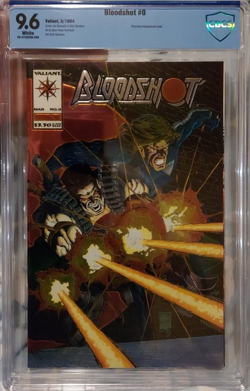 Bloodshot #0 9.6 CBCS Chromium wraparound cover