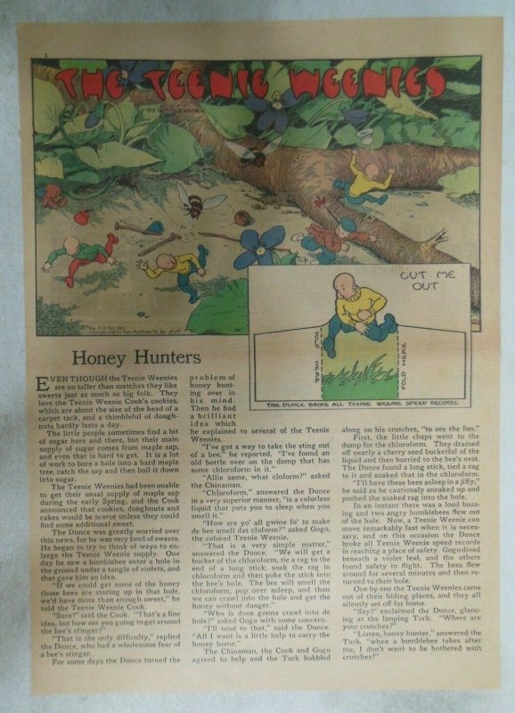 The Teenie Weenies Sunday by Wm. Donahey from 5/17/1942 Size: 11 x15 inches