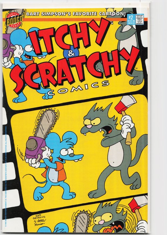 Itchy & Scratchy Comics #2 (1994) Itchy & Scratchy