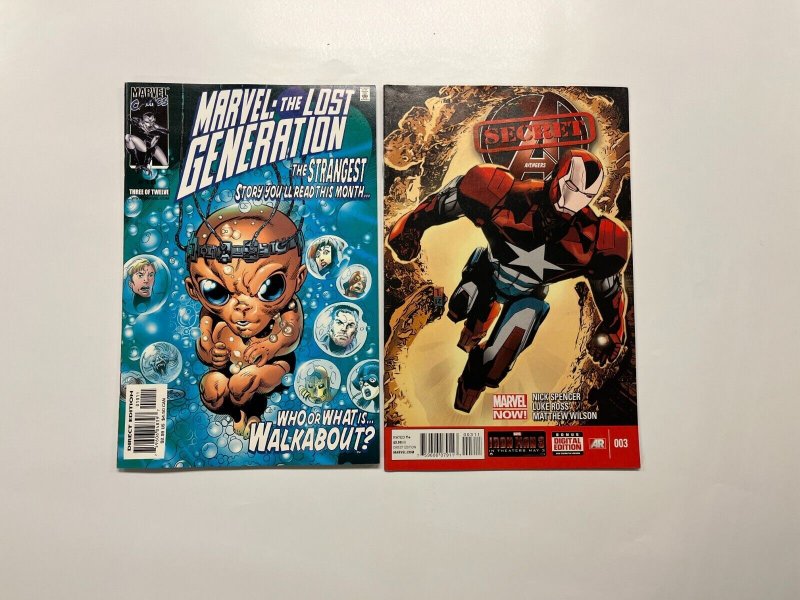 3 Marvel Comics Lost Generation #1 Secret Avengers #2 3 Spencer 6 JW13