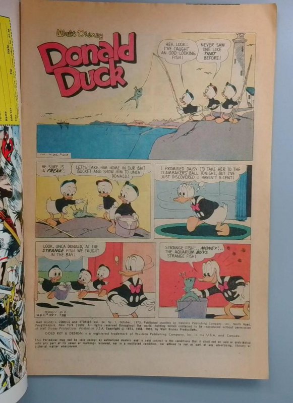 Walt Disney's Comics and Stories #1, VG+ Gold Key, 1973