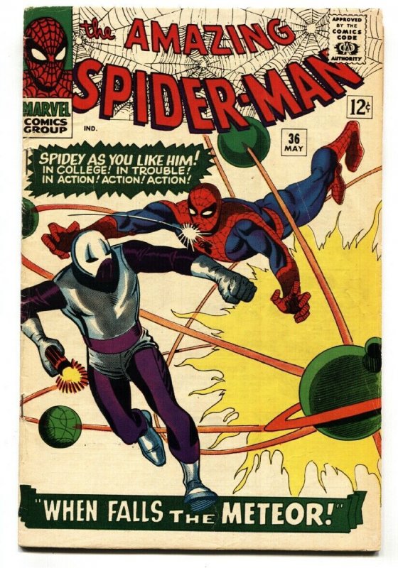 AMAZING SPIDER-MAN #36 comic book-MARVEL COMICS SILVER-AGE VG