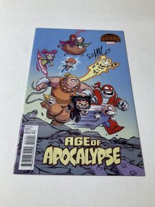 Age of Apocalypse 1 Nm Near Mint signed Skottie Young Marvel Comics 