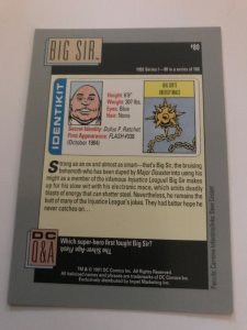 BIG SIR #80 card : 1992 DC Universe Series 1, NM/M, Impel; C Infantino art