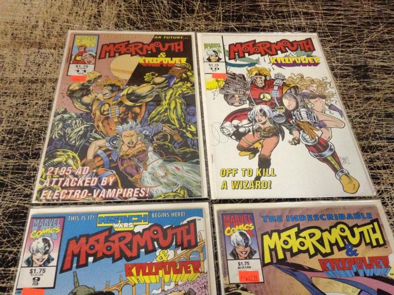 Lot Of 4 Motormouth Marvel Comic Books # 6 9 10 11 Incredible Hulk Wolverine! P6