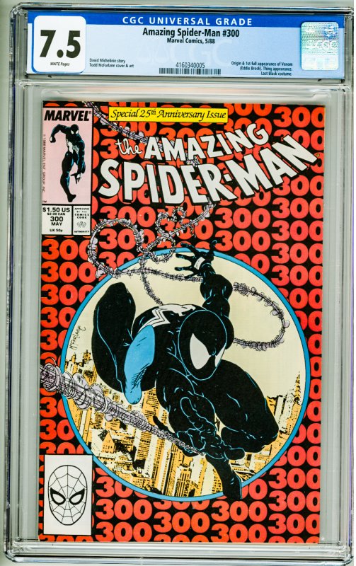 The Amazing Spider-Man #300 (1988) CGC 7.5! 1st Full Appearance of Venom!