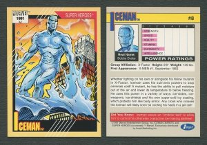 1991 Marvel Comics II  Card  #8 ( Iceman)  NM-MT