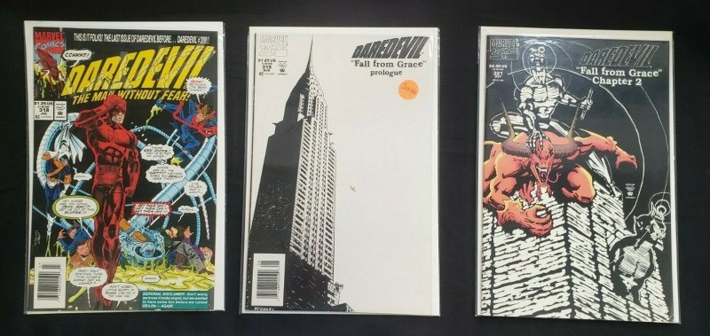 DAREDEVIL 5PC (VF/NM) TASKMASTER, FALL FROM GRACE, MORBIUS 1993-94 