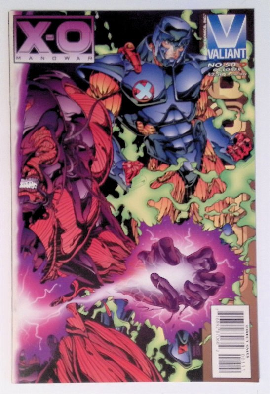 X-O Manowar #50-O alt cover (Oct 1995, Valiant) VF+