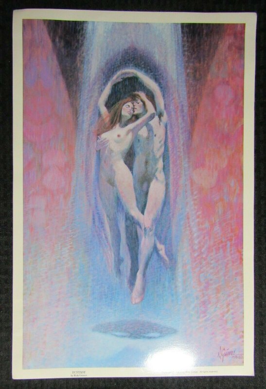 1978 NEW ROMANTIC ART PORTFOLIO 12x18 Print FN+ 6.5 Ecstacy by Rick Grimes