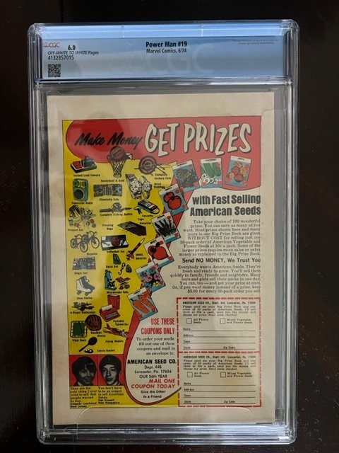 Power Man #19 (1974) - CGC 6.0 - 1st Cottonmouth