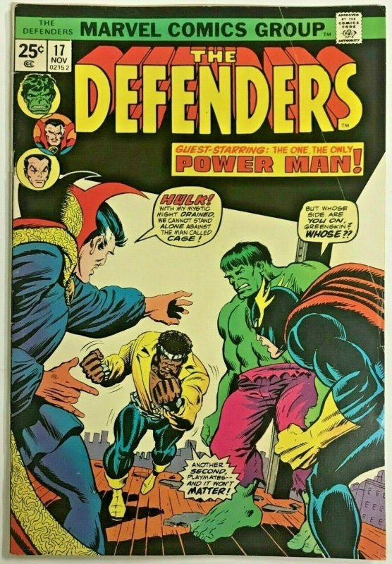 DEFENDERS#17 VG/FN 1974 MARVEL BRONZE AGE COMICS