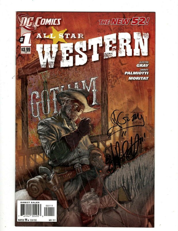 All Star Western # 1 NM DC Comic Book SIGNED Justin Gray & Jimmy Palmiotti HR8