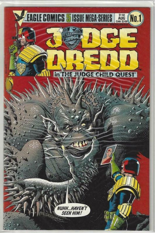 JUDGE DREDD Child Quest #1 2 3 4 5, NM, 1984, 1-5, I am the Law, Bolland, Wagner 