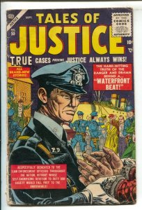 Tales of Justice #55 1955-Atlas-Waterfront crime-robbery-prison-terror-G-