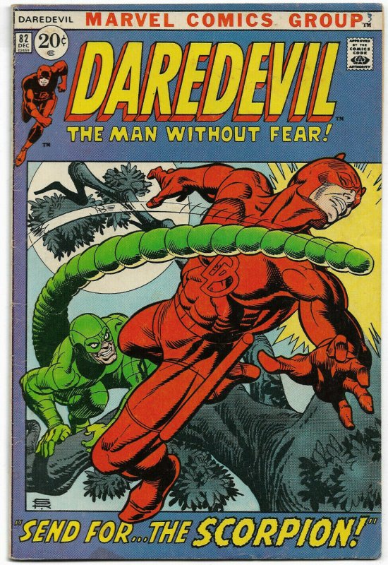 DAREDEVIL#82 FN/VF 1971 MARVEL BRONZE AGE COMICS 