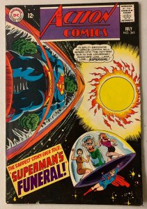 Action Comics #365 DC (5.0 VG/FN) 1st Shadow Lass appearance, JLA & LSH (1968)