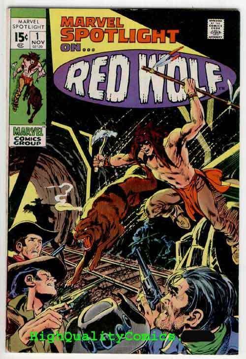 MARVEL SPOTLIGHT #1, FN+, Red Wolf, Neal Adams, Wally Wood, 1971, more in store