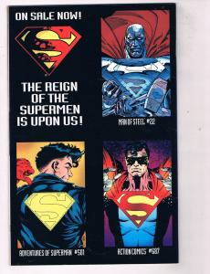 Superman (1987 2nd Series) #78 DC Comic Book Doomsday Die-Cut Cover HH3